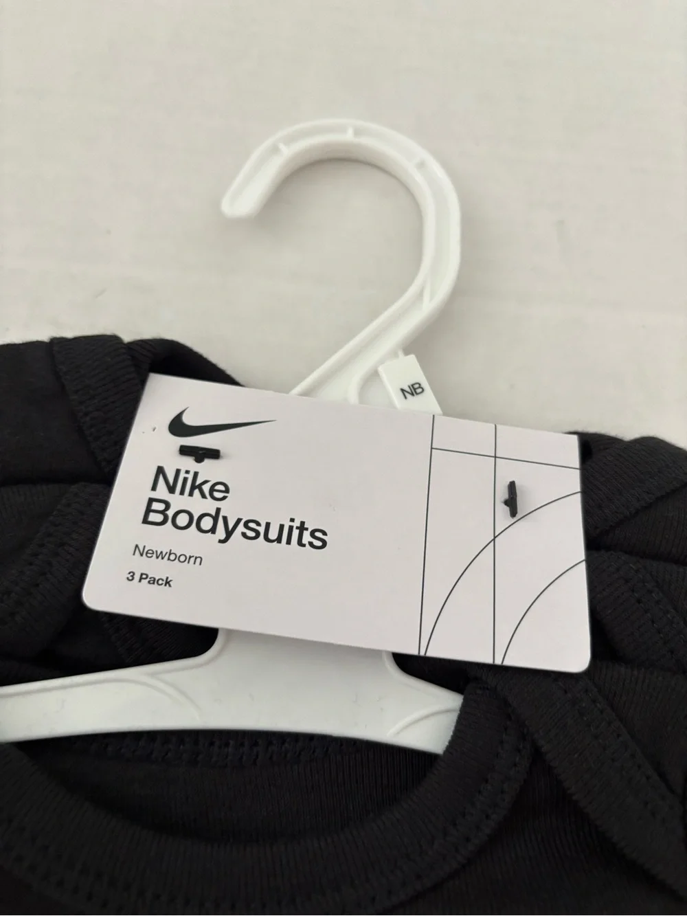 New! Nike newborn infant bodysuit size 12 months black